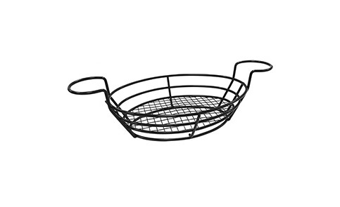 501068 Black Oval Wire Serving Basket 295X295
