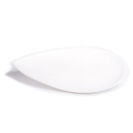 White Tear Drop Plate small