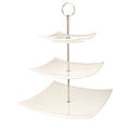 Square China Three Tier Cake Stand