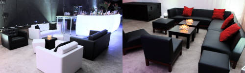 Lounge furniture and LED Bars