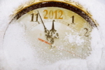 Clock showing 5 mins to 2012